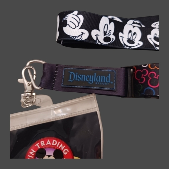 Disney mickey mouse lanyard 1 with ID or pass holder and 1 without id holder - Picture 4 of 10